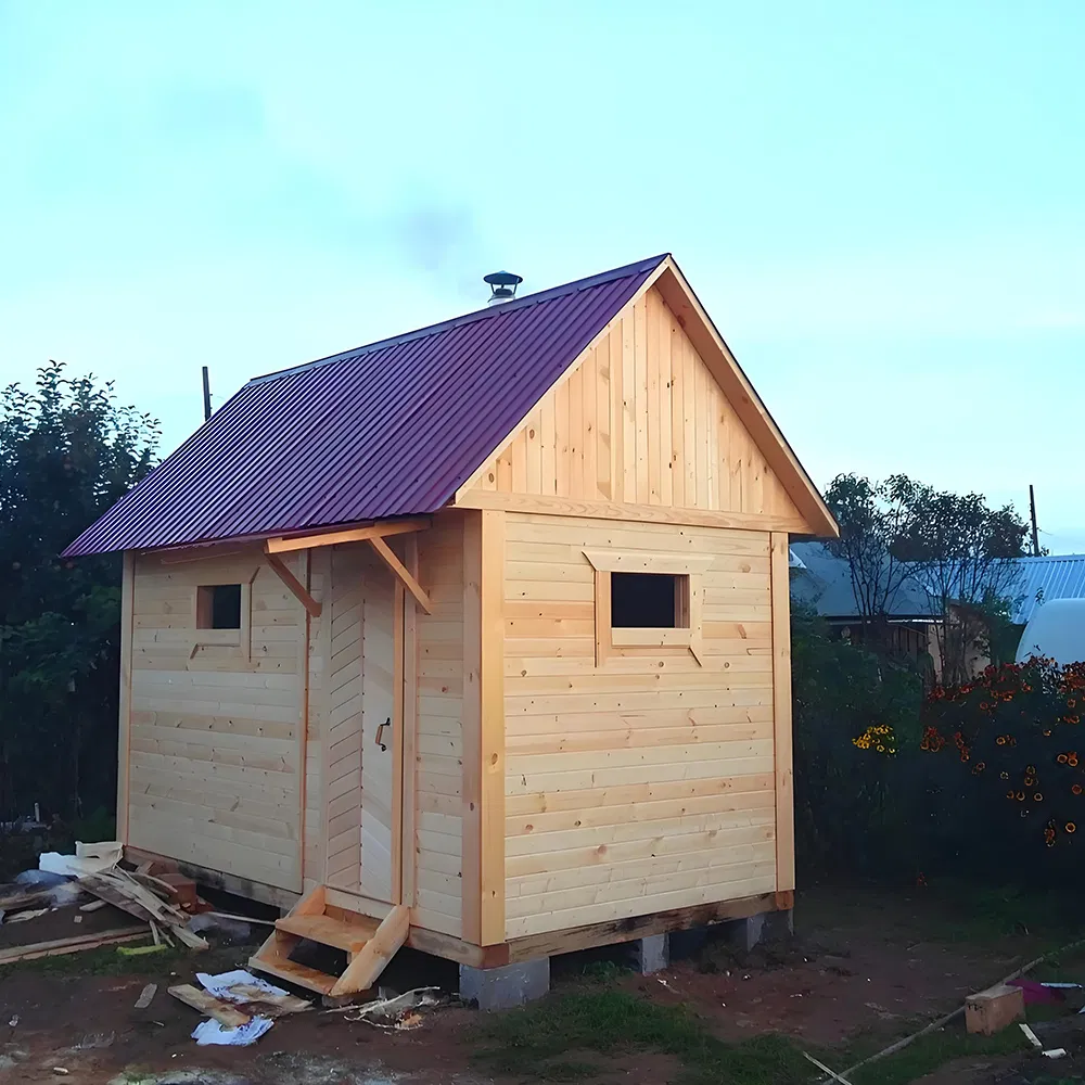 Инфракрасная сауна-бочка для улицы на 3 персоны