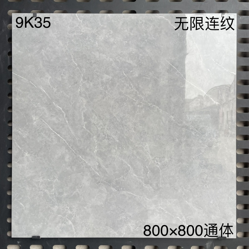 Modern Style 800X800 Marble Ceramic Floor Porcelain Glazed Glossy Surface Non-Slip Interiors Tile for Bedroom Living Room Hotel
