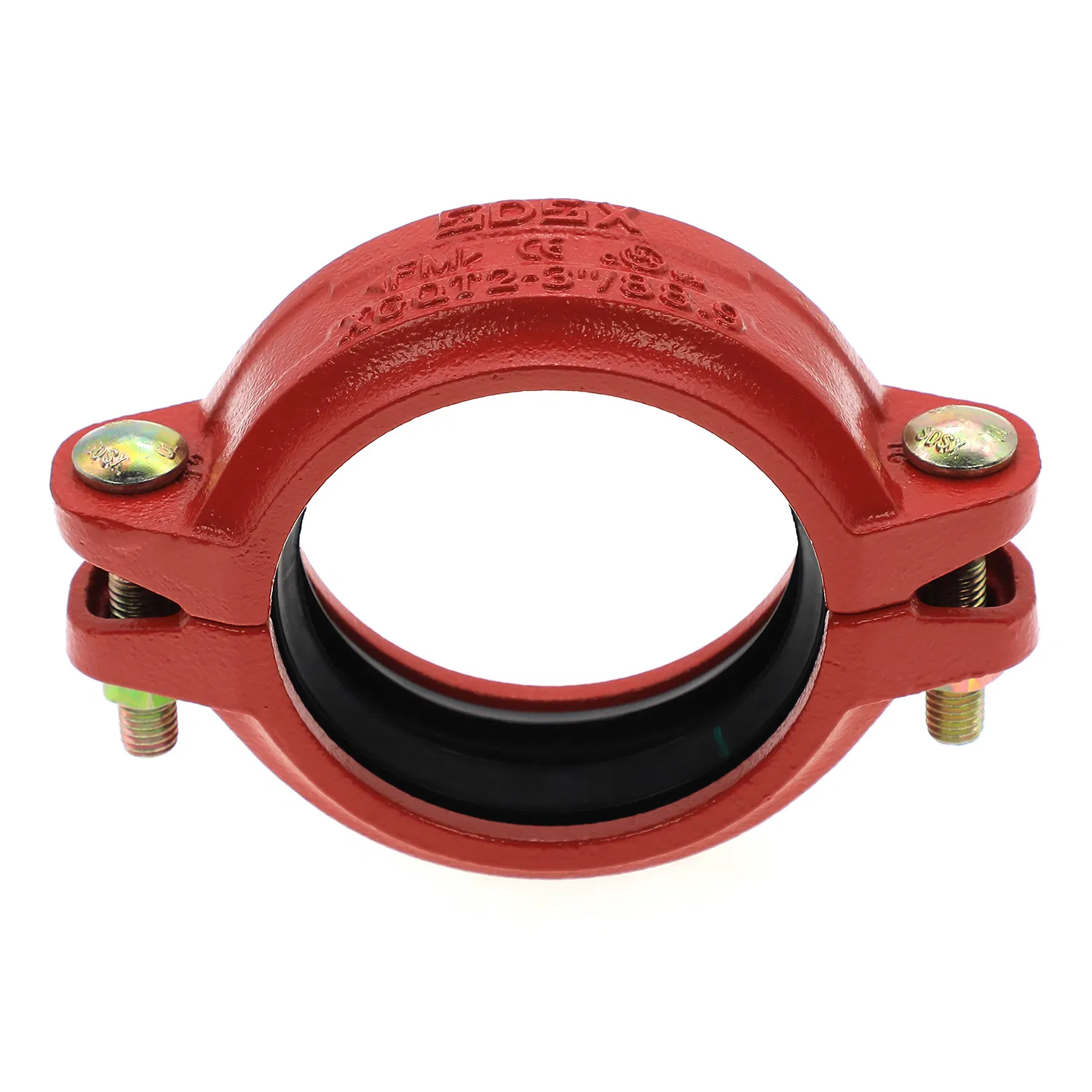 UL FM Approved Grooved Pipe Fitting Rigid Flexible Coupling Red Color