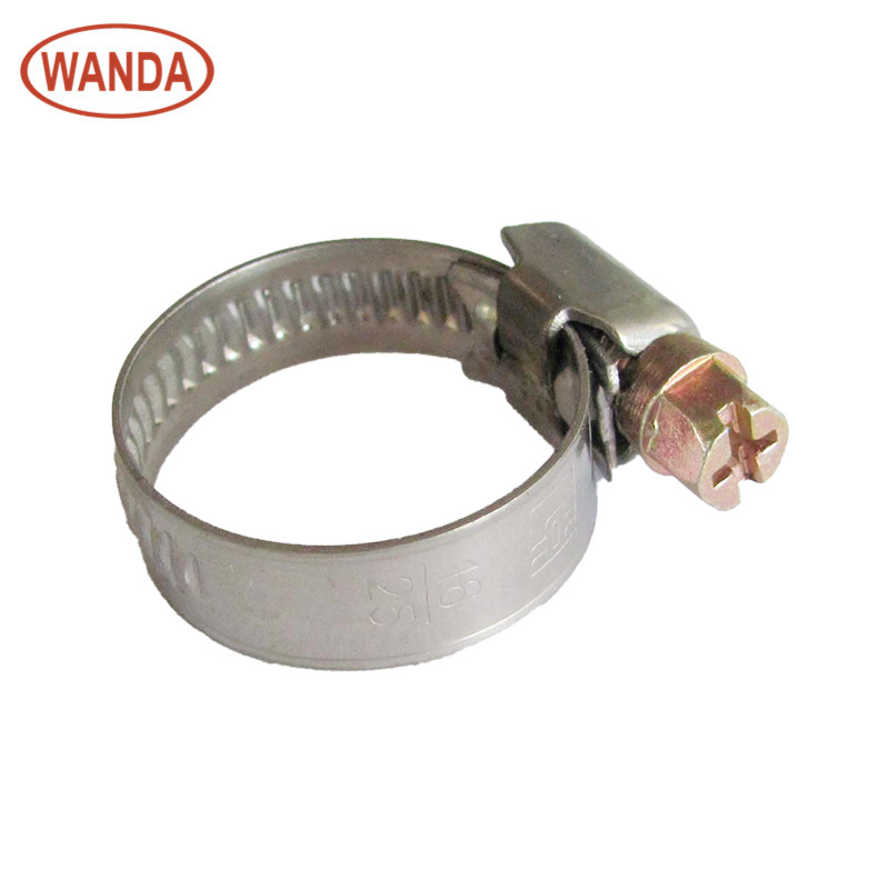 Factory Wholesale Various Sizes Heavy Duty German Type 201 All Stainless Steel Material Hose Clamp