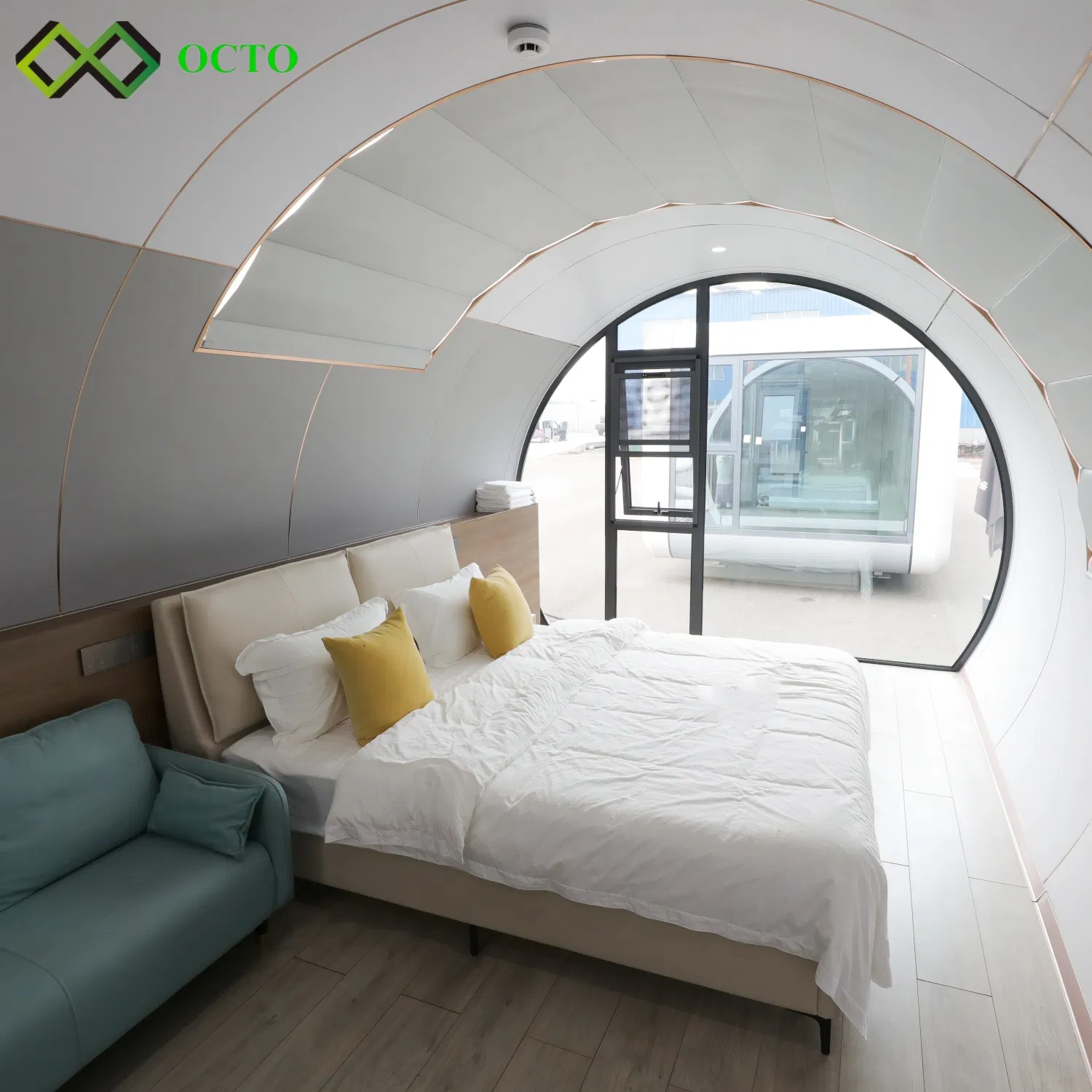 Luxury 26.25sqm Malaysia Earthquake Resist Isolator Sleeping Capsule Prefab Modern Cabin Tiny House
