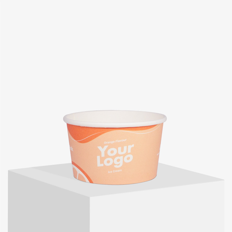 Custom Made 500ml Kraft Paper Salad Bowl with Lid
