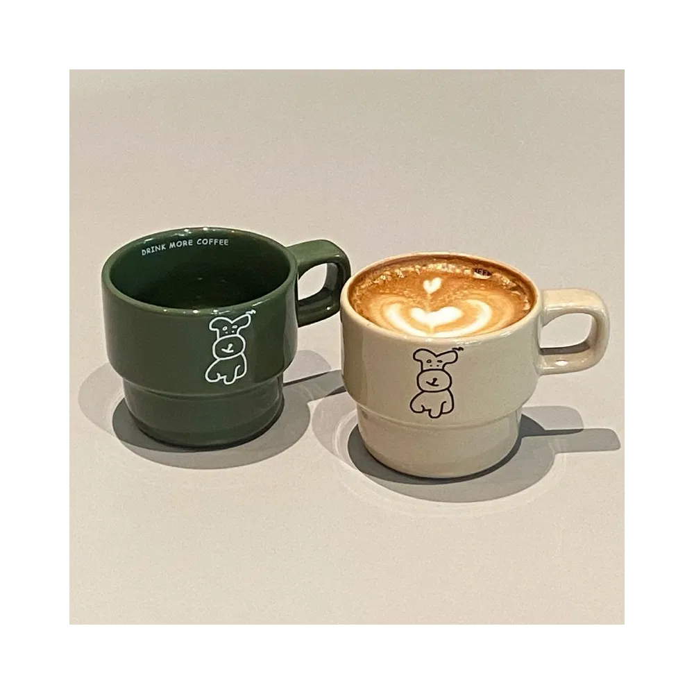 Керамическая кружка для кофе и чая, цветная глазурь