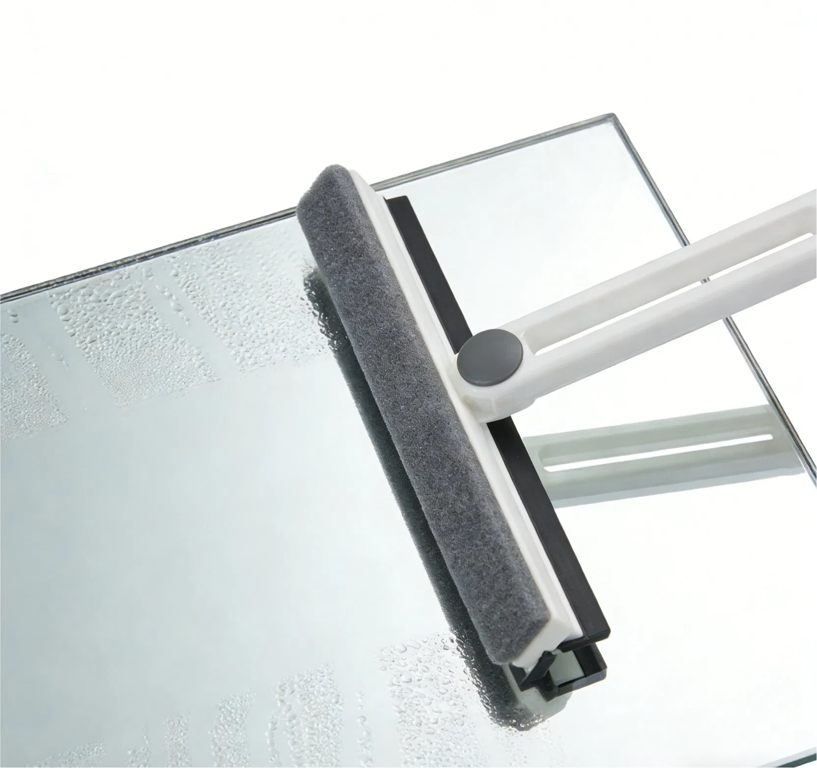 Hot Selling 2-in-1 Sponge Squeegee with Rotating Head Multi-Surface Window & Glass Cleaner for Bathroom, Shower & Car