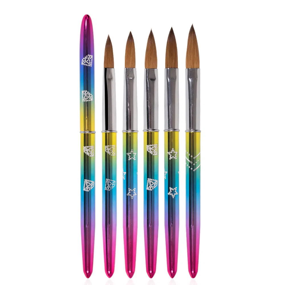 Guyo Rainbow Diamonds #2 Kolinsky Acrylic Nail Brush