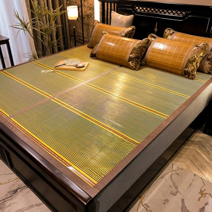 OEM Carbonized Simple Cool Feeling Foldable Bamboo Bedding Mat