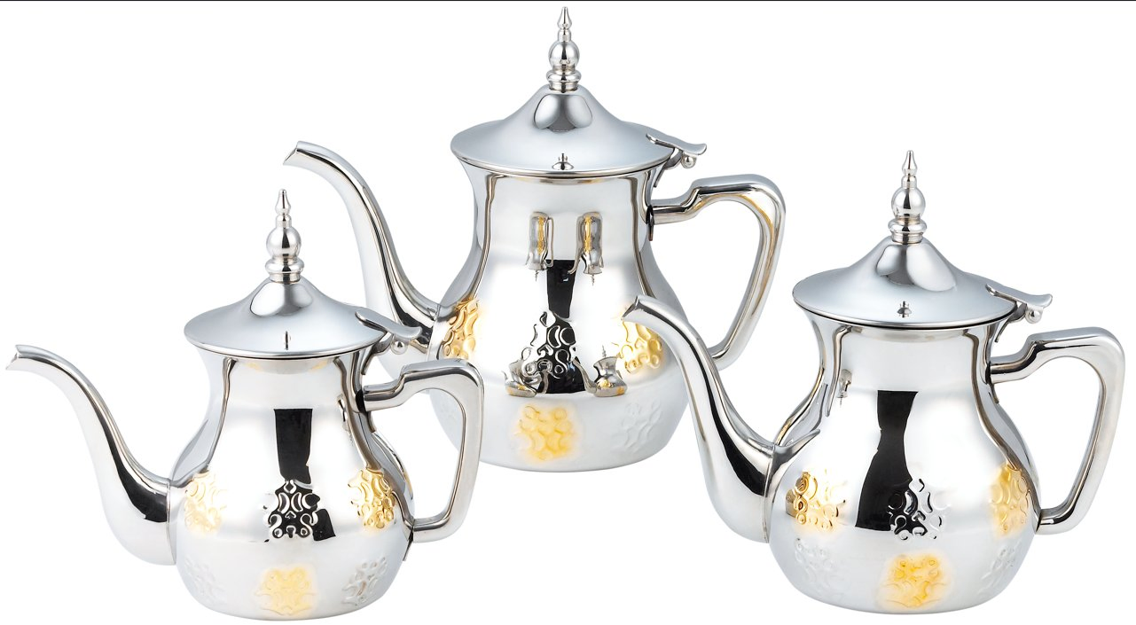 New Style Coffee Kettle Vintage Teapot Moroccan Styles Stainless Steel Coffee Tea Pot