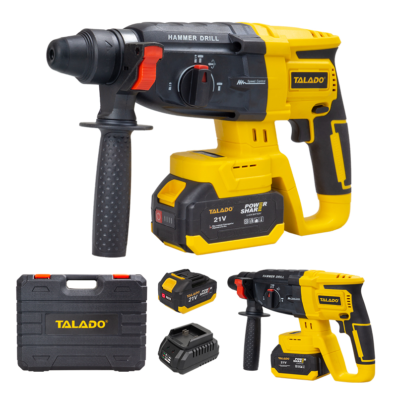 Мощный перфоратор TALADO 21V с аккумулятором