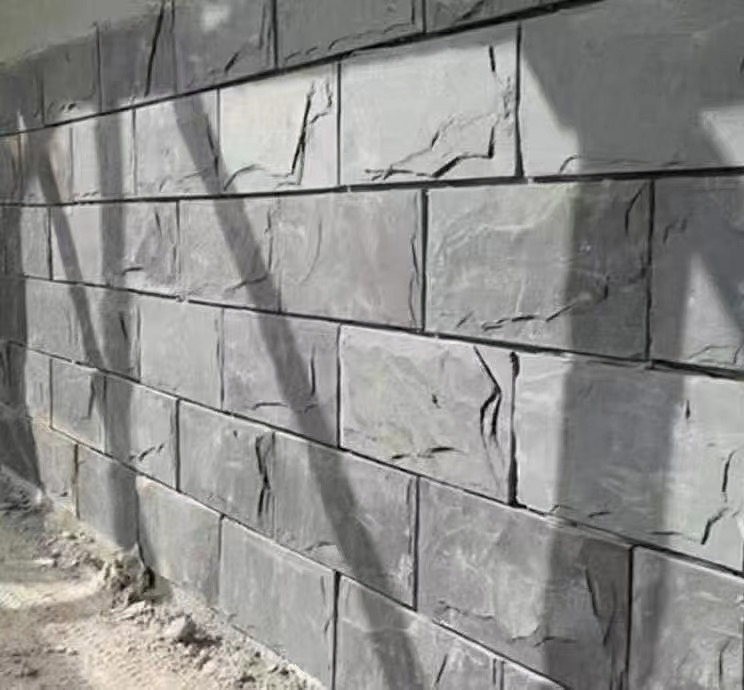 Dark Grey G654/G604/G623 Granite Mushroom Stone for Outside Wall Cladding