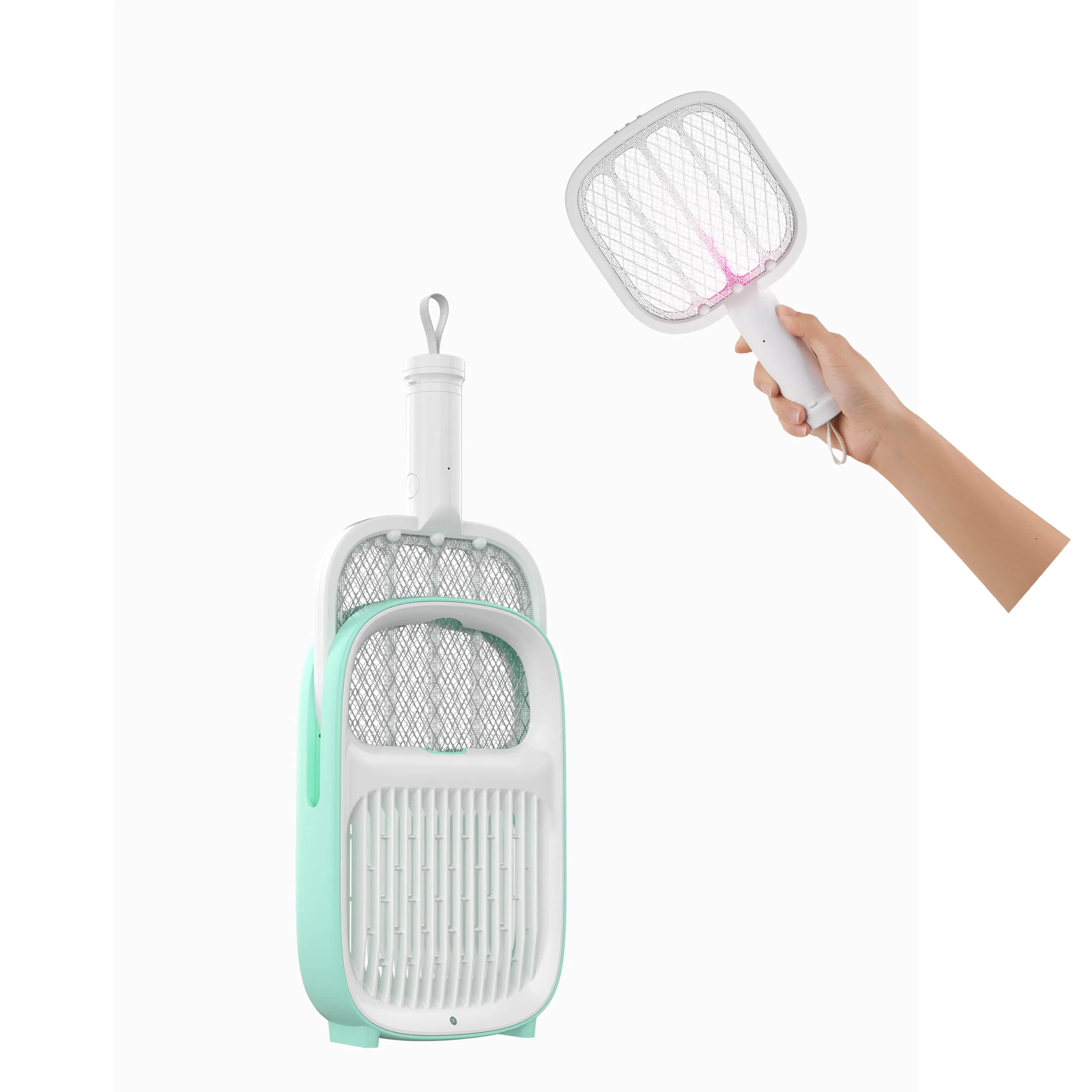 2024 New Trending 2 in 1 Home Using Flying Bug Killer, Electric Mosquito Swatter
