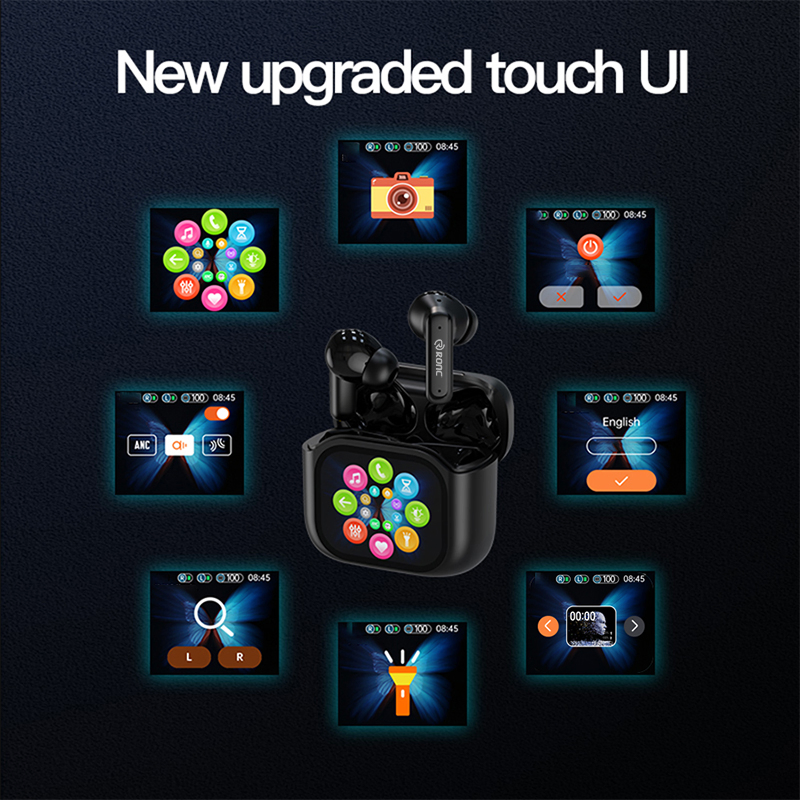 Intelligent Ai Translator Earbuds 150 Languages Translation Tws Earphone Wirh Touch Screen