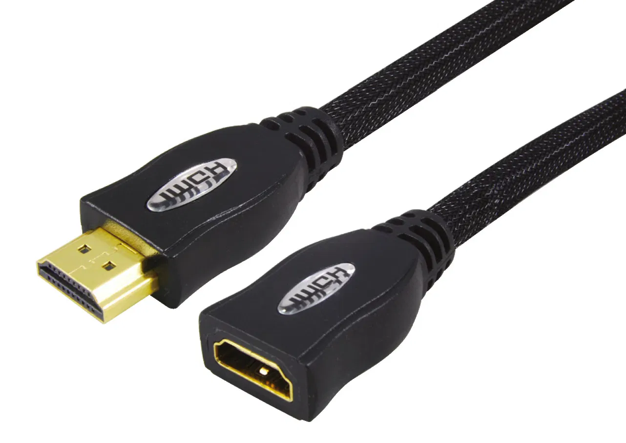 Gold-Plated HDMI Cable, 19pin Plug-Jack HD High Speed Cable