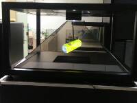 Holo Box, Clear Glass Display Showcase with Light, Hologram Device