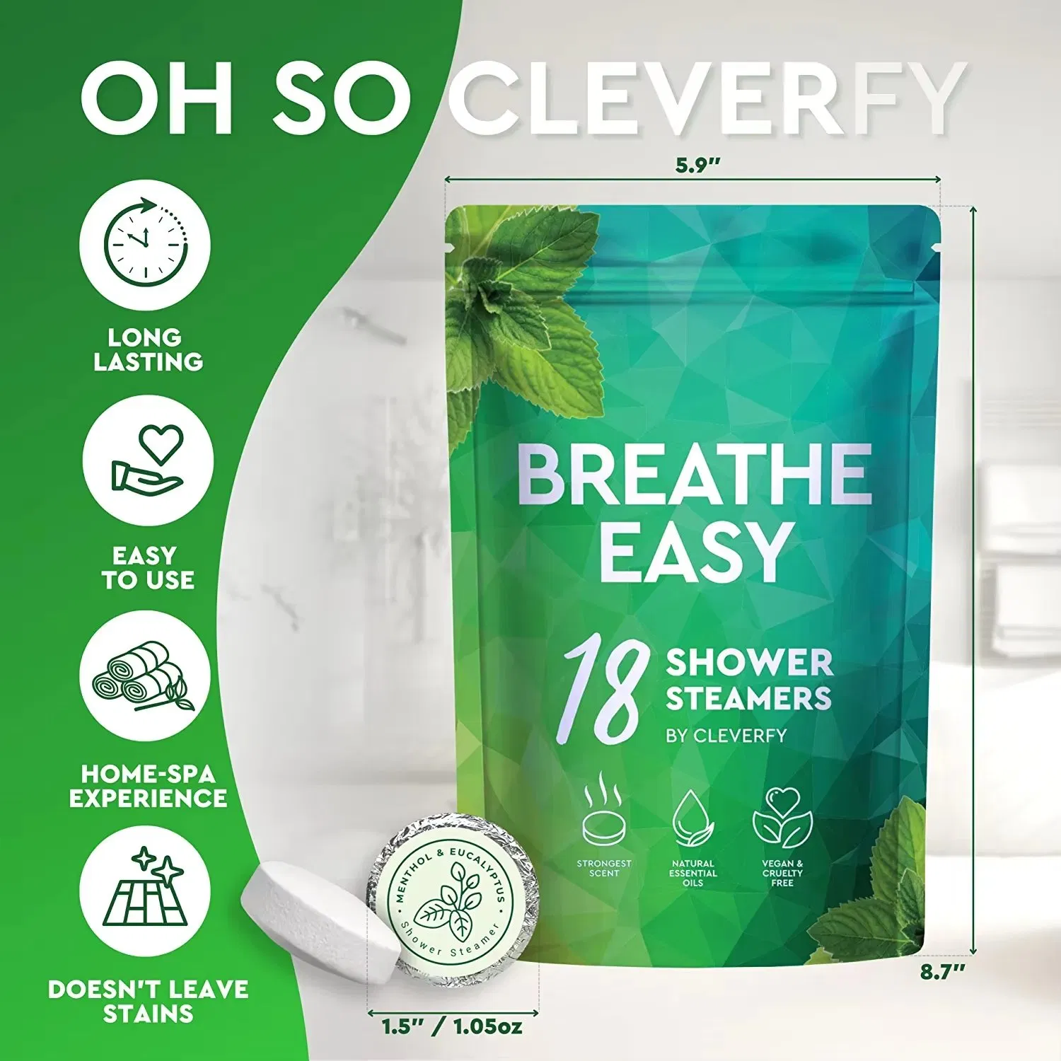Crisp Apple Orchard Refreshing Bath Shower Steamers