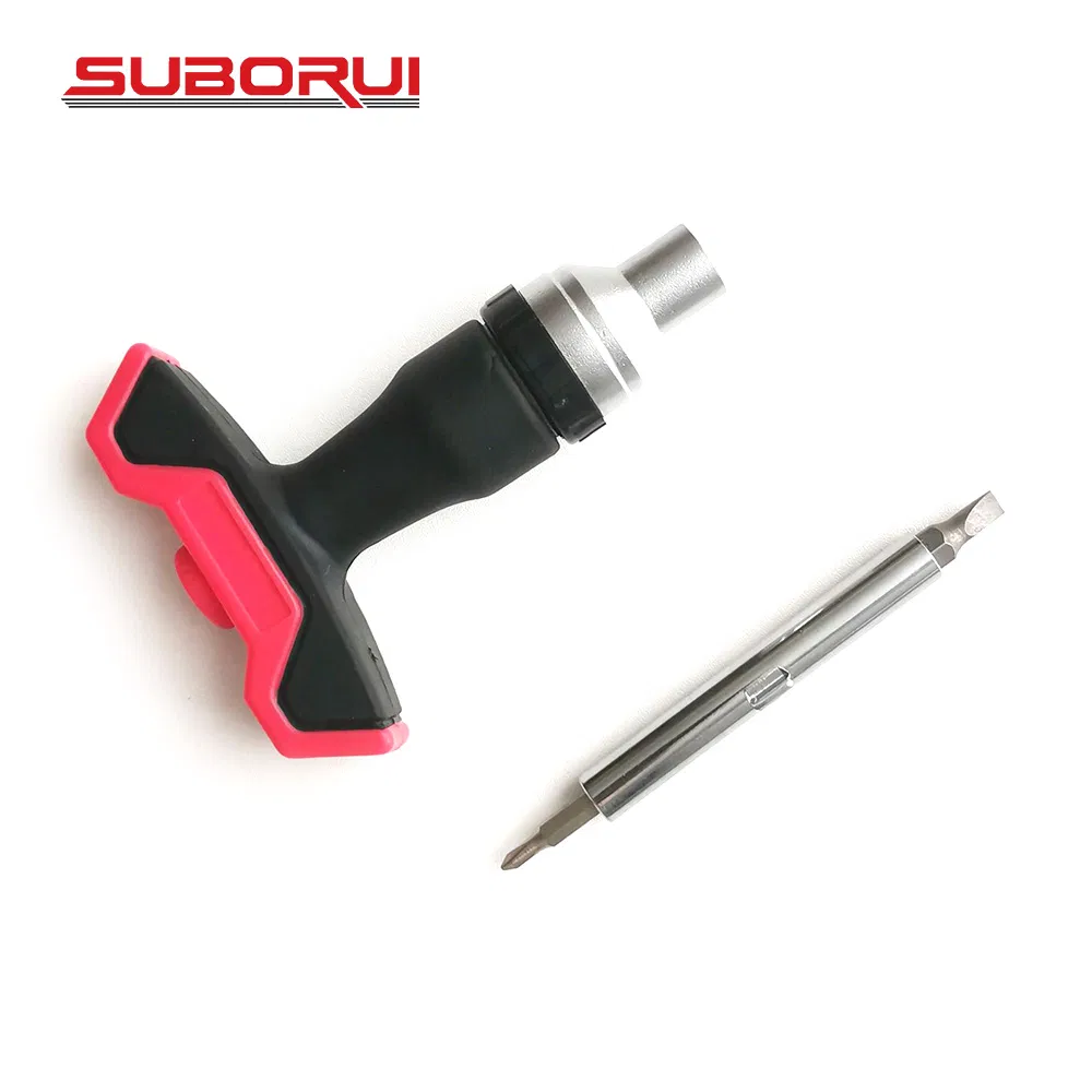 Suborui 28PCS Repair Hand Tools Kit Magnetic T-Handle Ratchet Wrench Screwdriver Bit Set