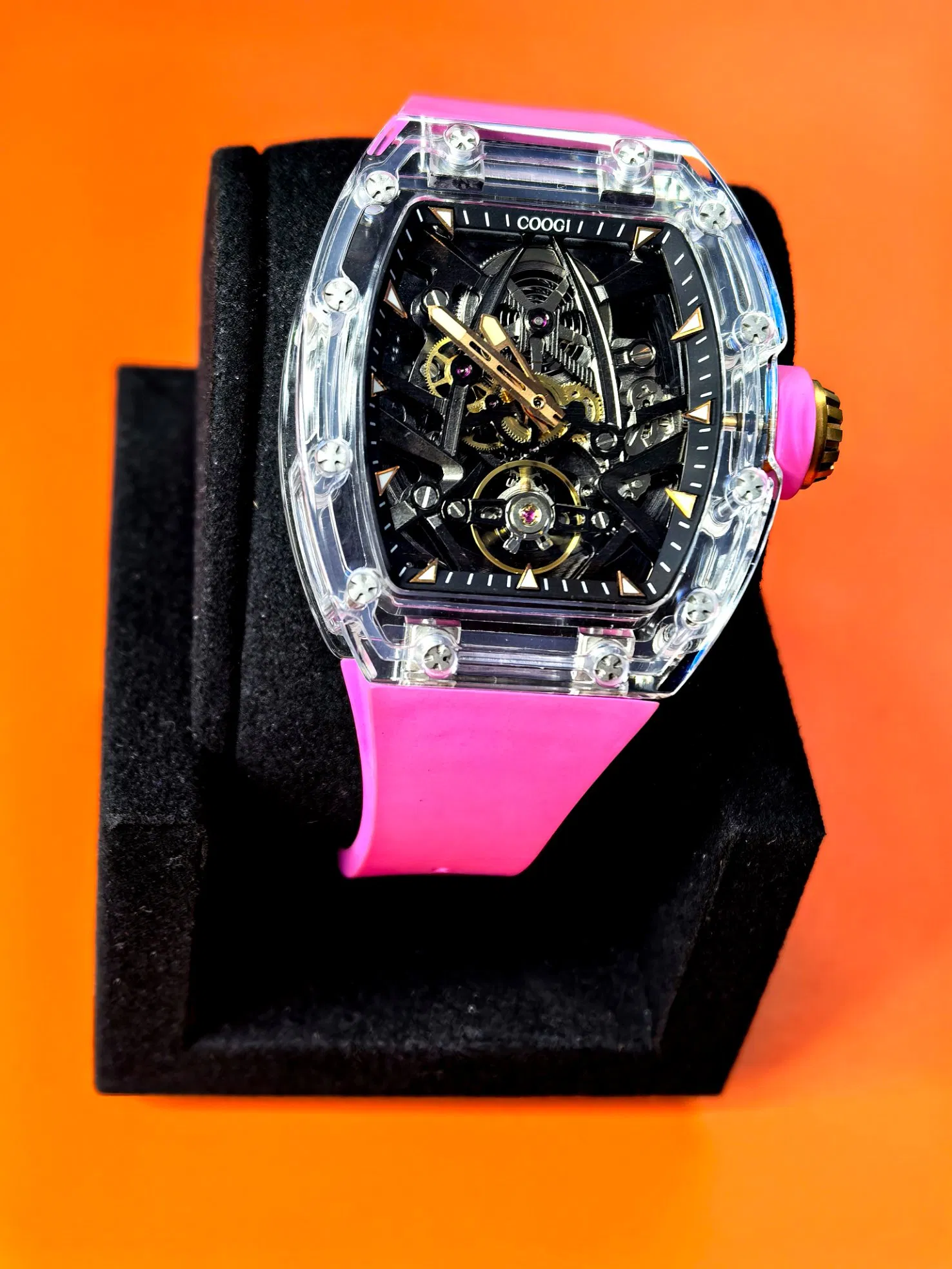 Factory Stock Coogi D0506 Hot Selling Customized Logo Waterproof Men/Women Watch Unisex Automatic Mechanical Watch