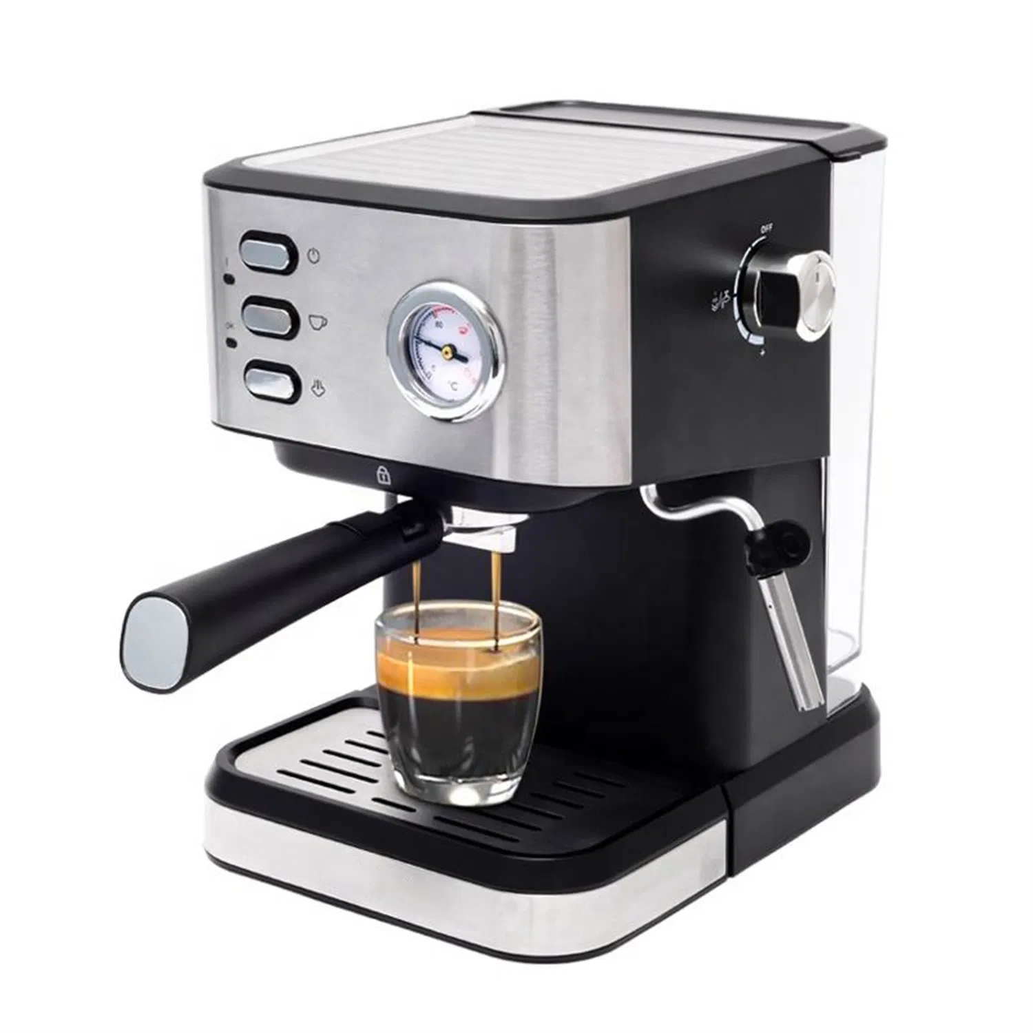Italian Commercial Espresso Machine with Two Group Heads and Independent Water Boilers for High Volume Hot Sale