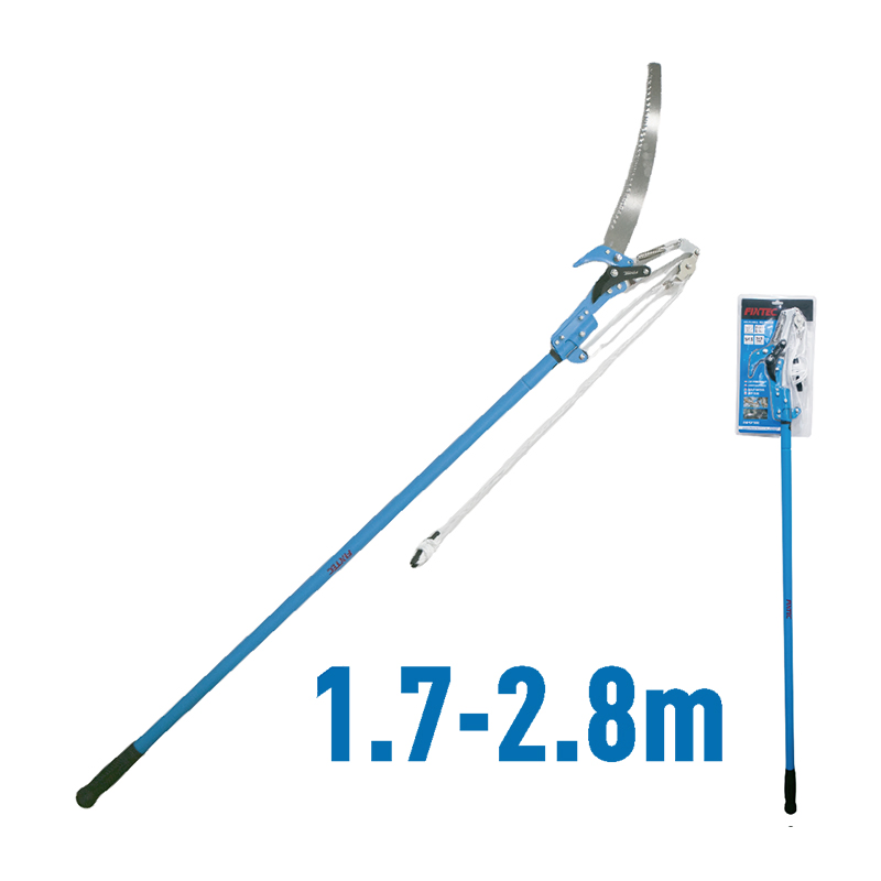 Fixtec Garden Tools 2.8m Length Tree Branch Precision Cutting Telescopic Pole Saw Long Reach Pruner