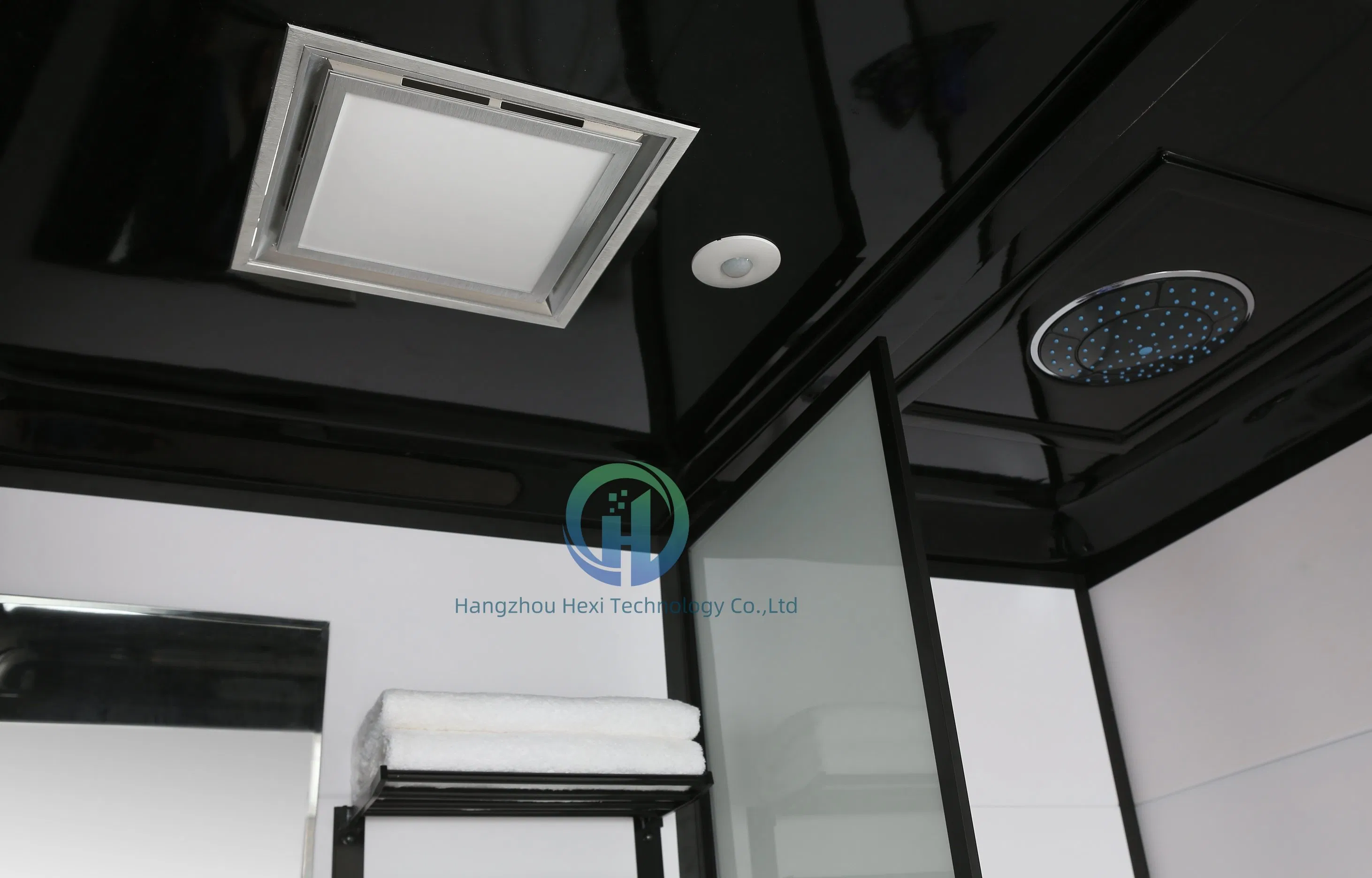 Sanitary Ware Glass Design Hotel Complete Shower Steam RV Sink Toilet Prefab Bathroom