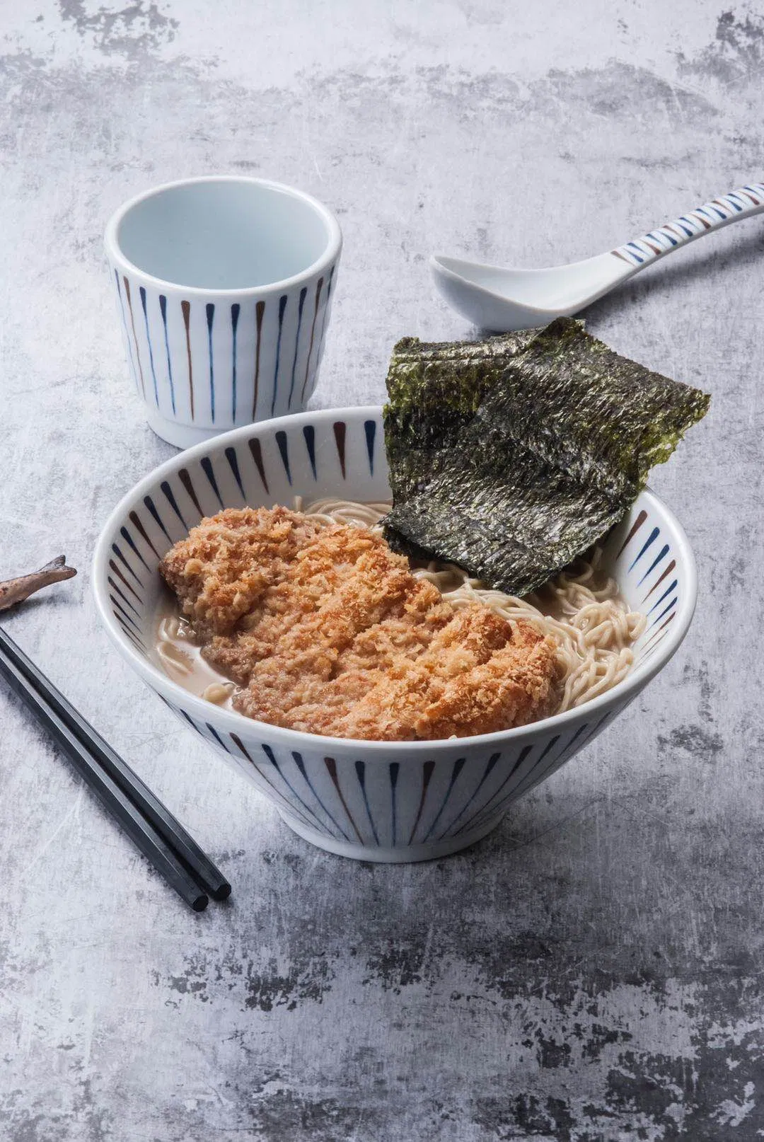 Blue Lines Pattern Melamine Bowls 9 Inch 1300ml Japanese Ramen Noodles Serving Bowl