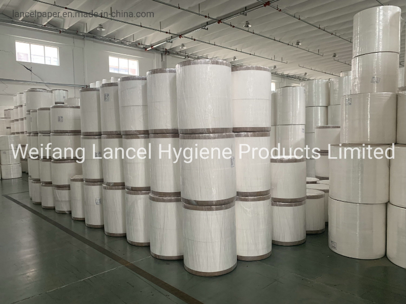 White Virgin Pulp Jumbo Roll Raw Materials for Converting and Making Napkin, Toilet, Facial Tissue and Paper Towel