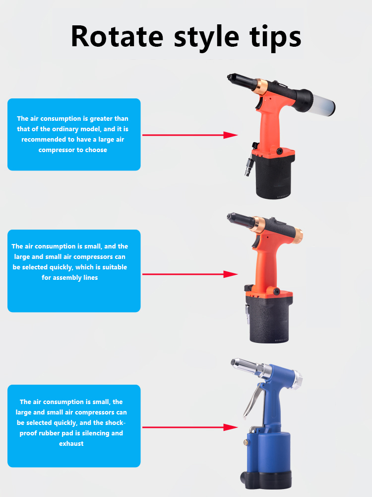 Nails Smooth, Quick Easy Lightweight Fa-L Pneumatic Riveting Gun
