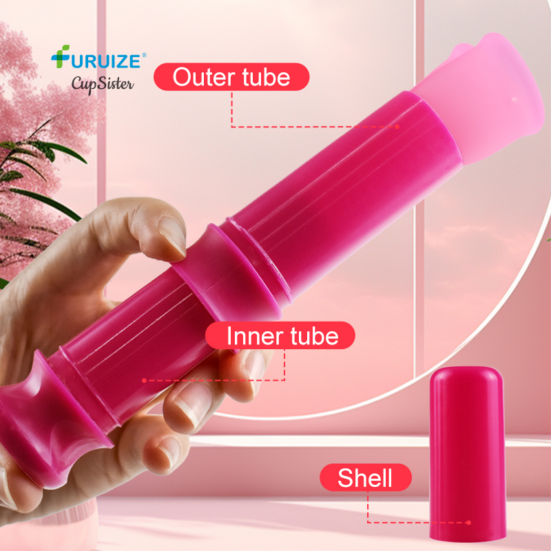 High Quality Reusable Period Cup Inserter Tampon Style Menstrual Cup 2.0 Applicator