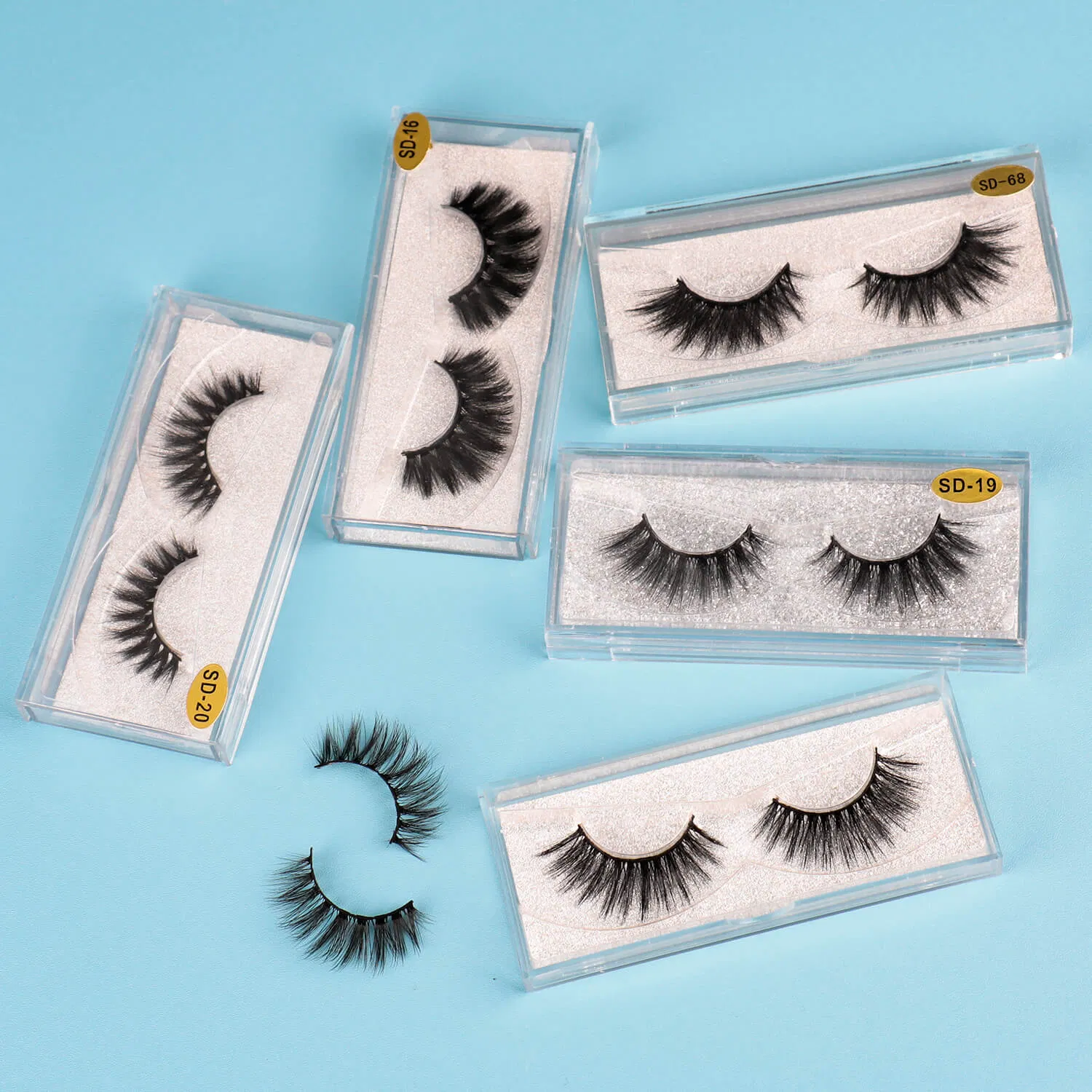 Mink Lashes Packaging Box Eco Recycleable Eye Lashes
