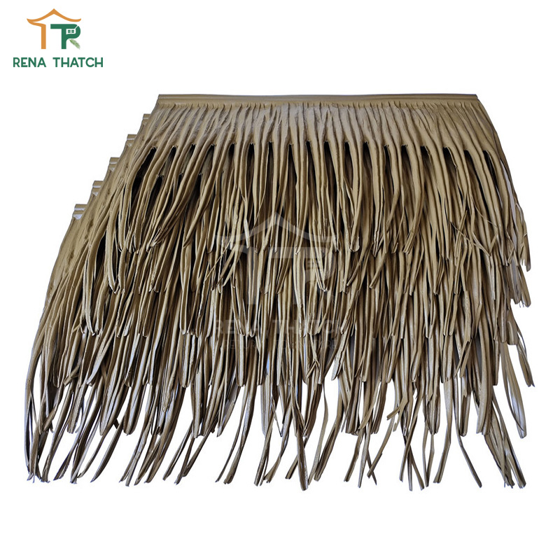 Recyclable Anti-UV Plastic Artificial Palapa Palm Leaf Thatches Synthetic Plastic Palm Panel