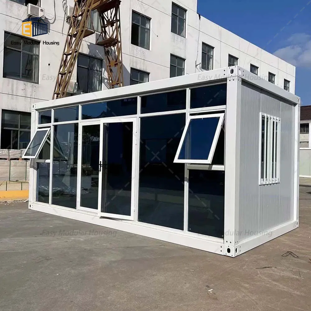 Residential Hotel Temporary Farm Luxury Tiny Sunshine Glass Container House Garden Shed Steel Structure Villa Home Prefab