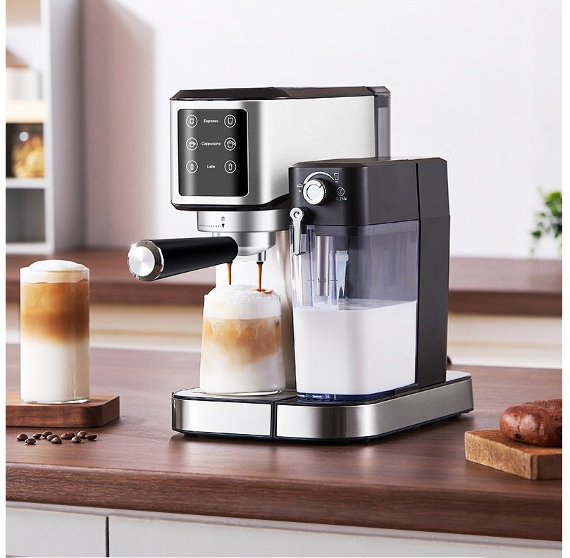 Italian High-Pressure Steam Coffee Maker for Home Use