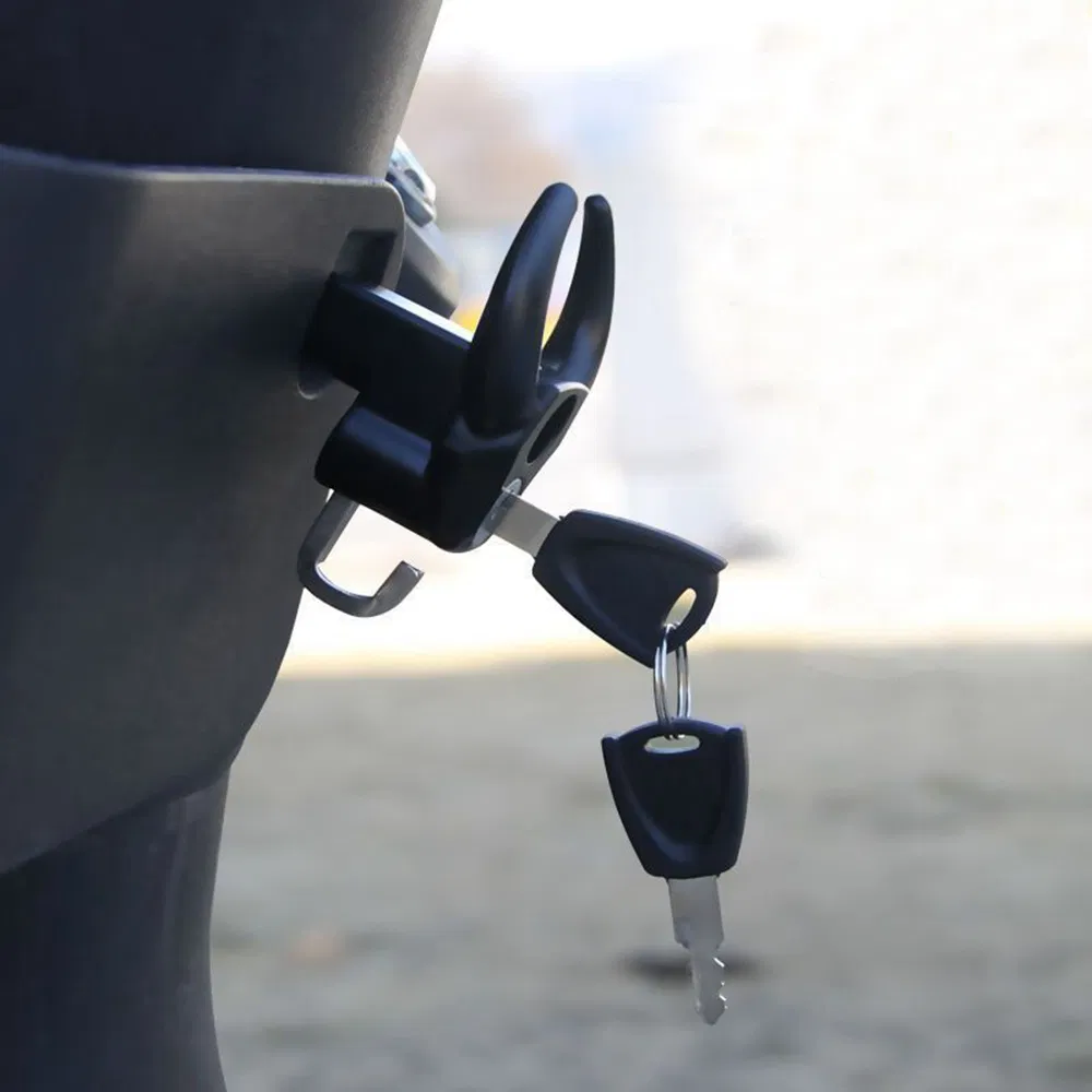 Yh3232 Battery Car Cattle Head Helmet Lock Electric Motorbike Anti-Theft Lock Mountain Bike Aluminium Alloy Locks