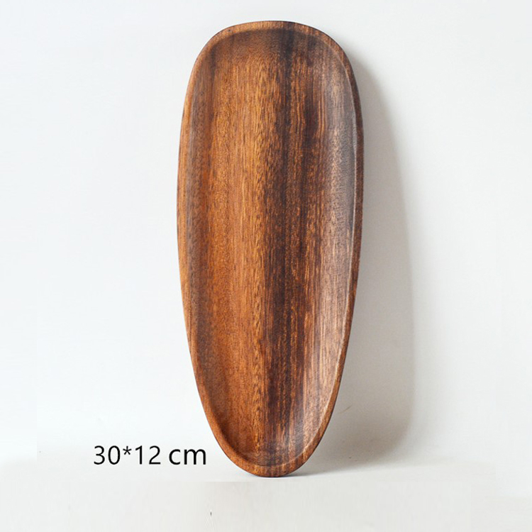 Factory Direct Supply Tableware Set Beech Wood Irregular Oval Solid