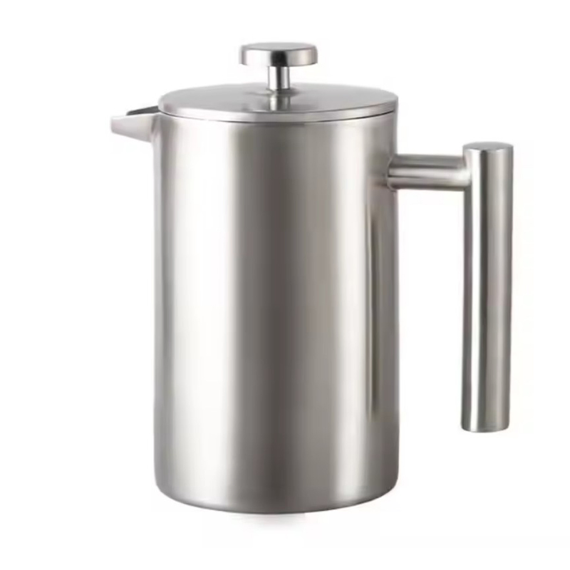 Double Wall Tea Maker Pot Espresso Coffee Machine Stainless Steel French Press Coffee Maker Coffee Percolator Pot