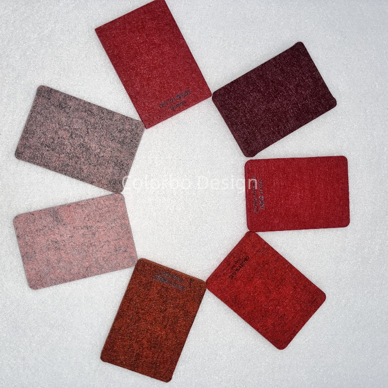 CBA18 Garnet  9MM Eco-friendly PET Acoustic Wall Felt Wool Panel