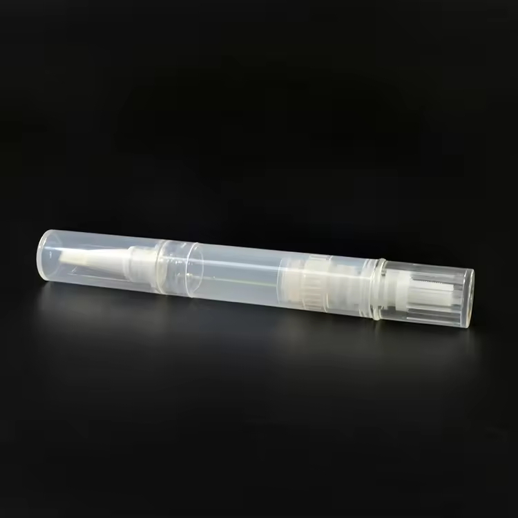 White Clear 2ml 3ml 5ml Vacuum Portable Oil Pen Bottles with Brush