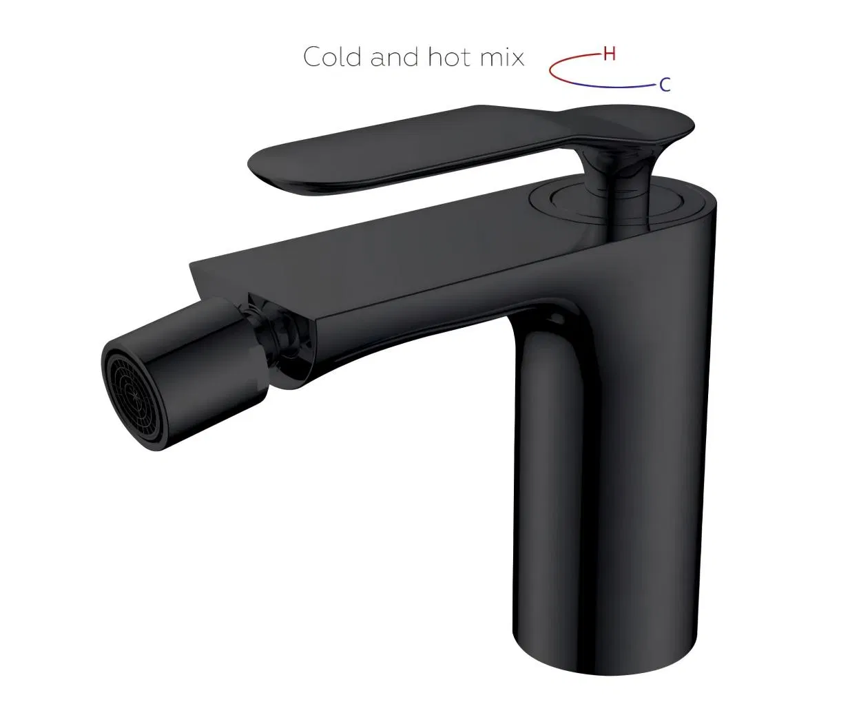 Смеситель для биде хром с подъемным механизмом