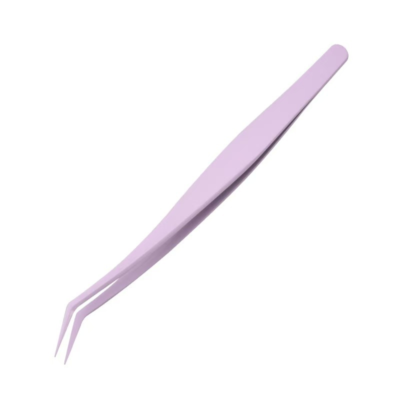 Salon Fine Tip Precision Stainless Steel Isolation Eyelash Extension Lash Tweezer Set