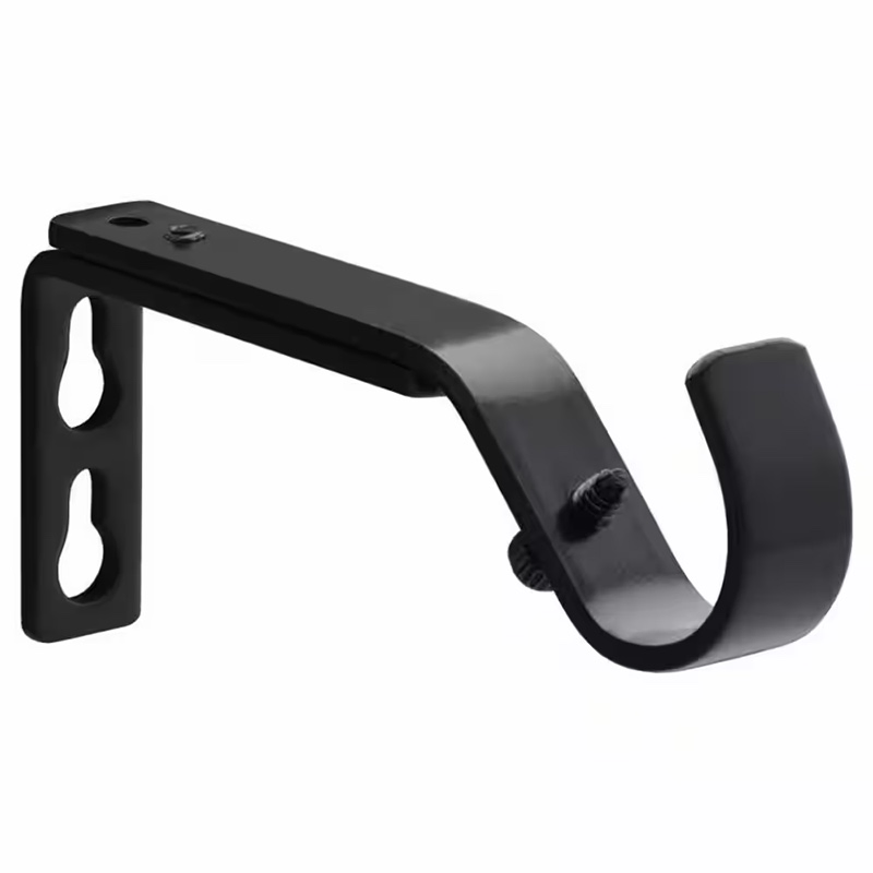 Customizable Adjustable Stainless Steel Curtain Rod Holder for Home