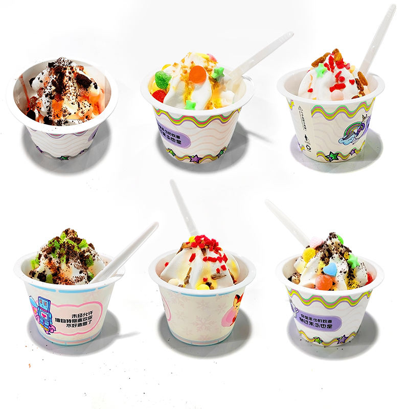 Haloo Custom Design 32 Inch Touch Screen Soft Serve Ice Cream Vending Machine