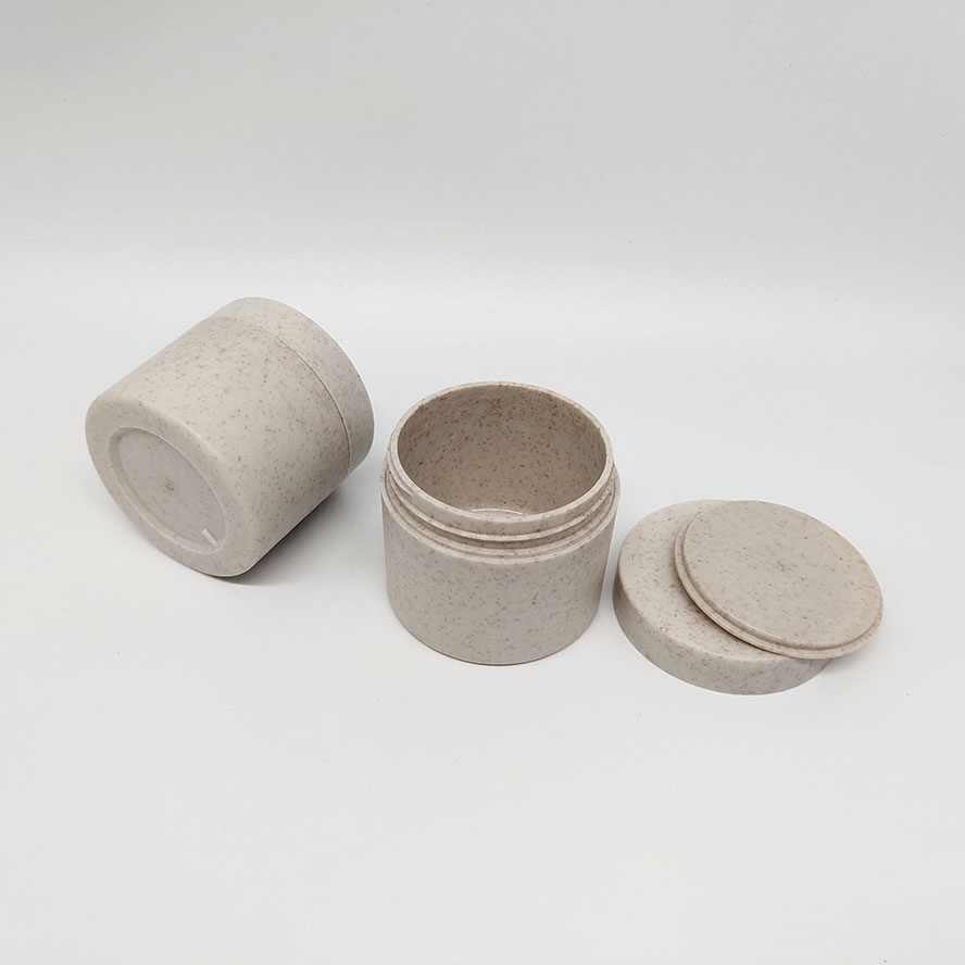 50-500ml Degradable Cream& Hair Gel& Facial Mask Jar Wheat Straw PP Packaging