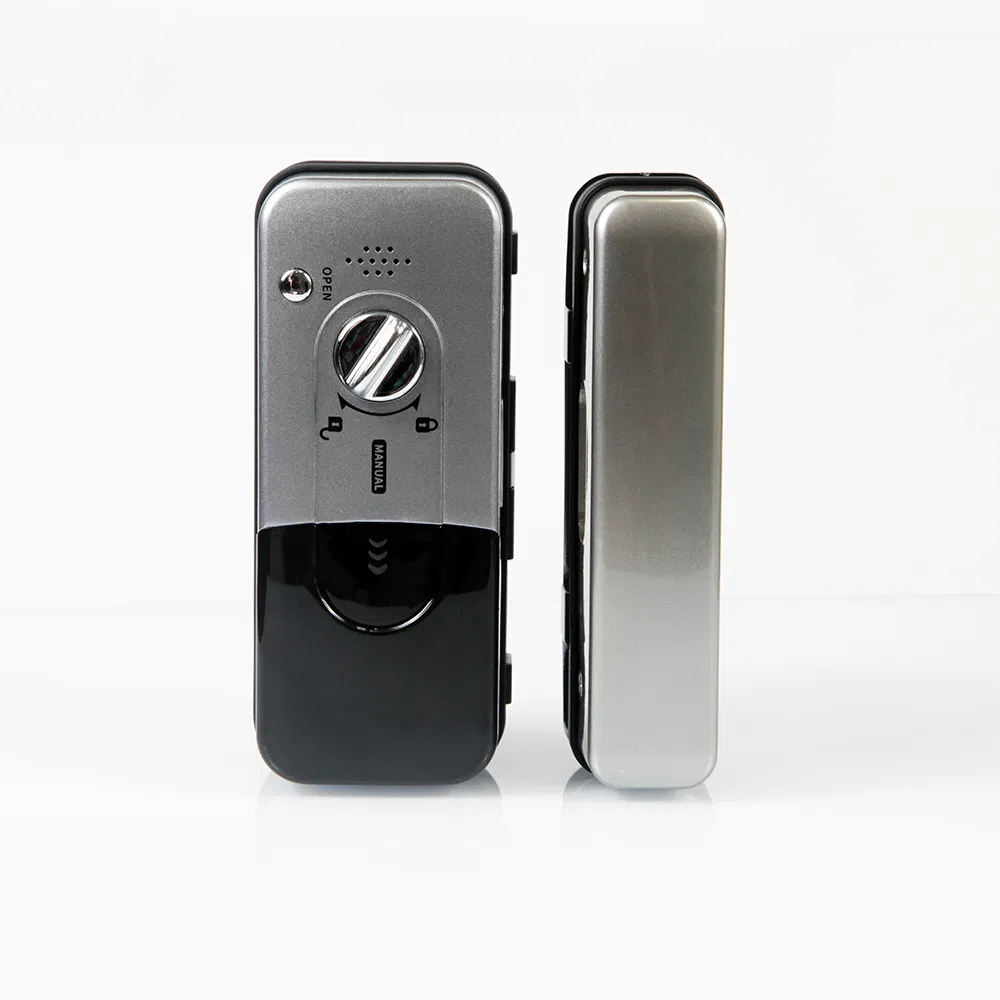 Remote Control Access Control System Smart Fingerprint Glass Door Lock