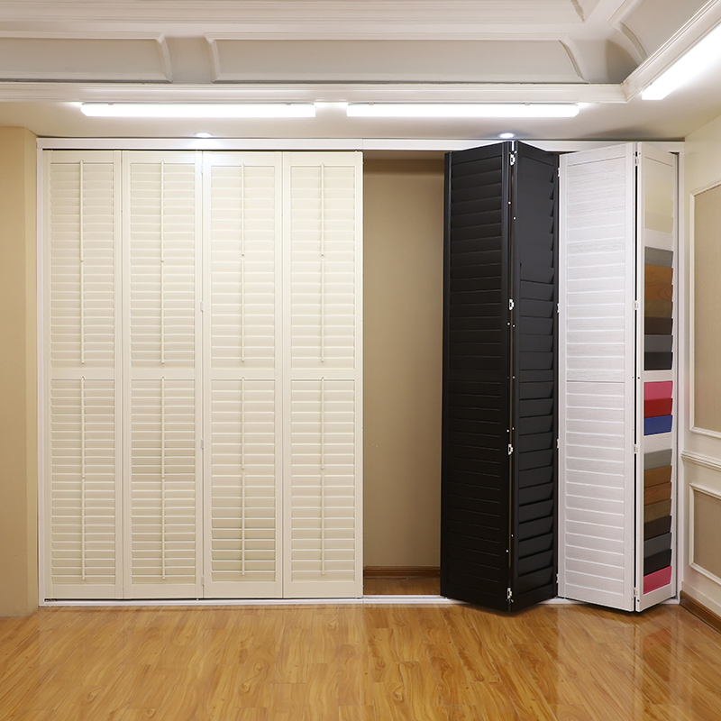 High Quality Shutters China Direct Supply by-Pass Track Sliding Shutters