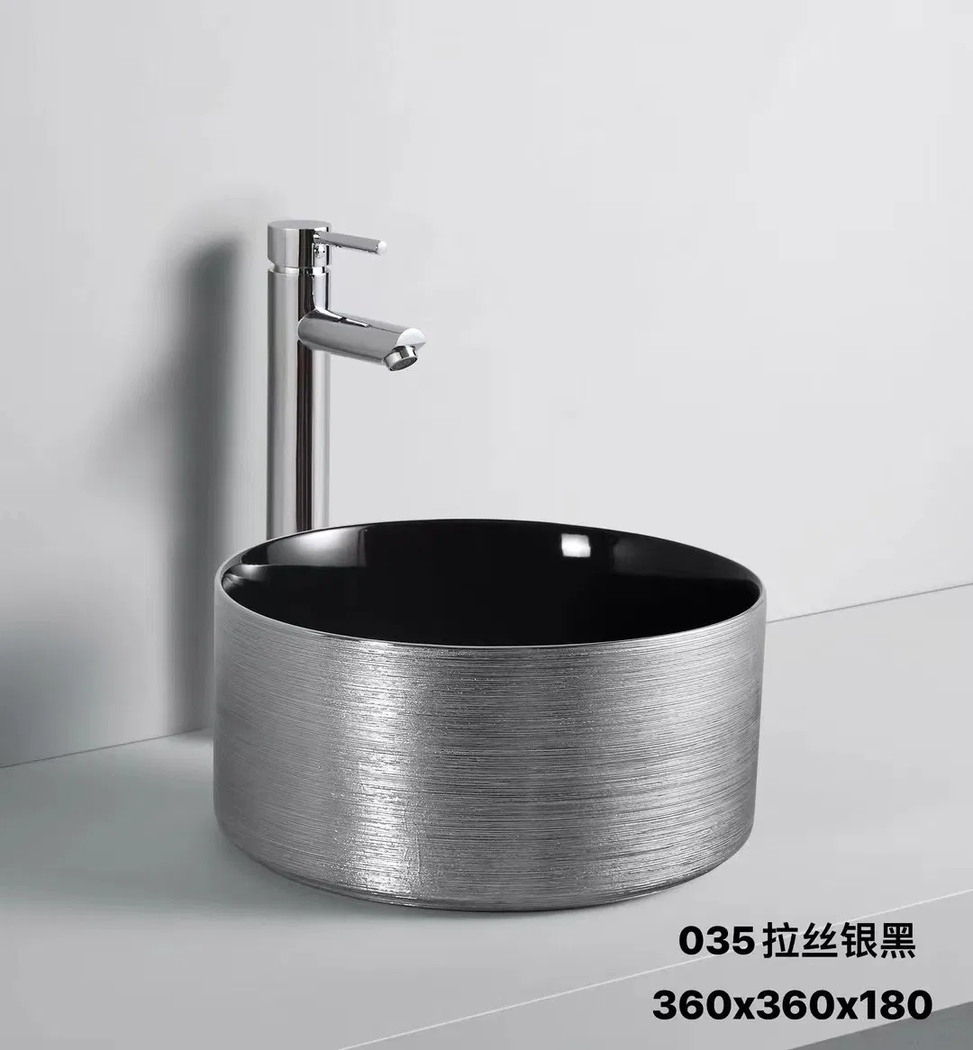 Luxury Ceramic Bathroom Pedestal Sink Modern Bathroom Vanity Wash Basin Natural Marble Wash Basin Sink