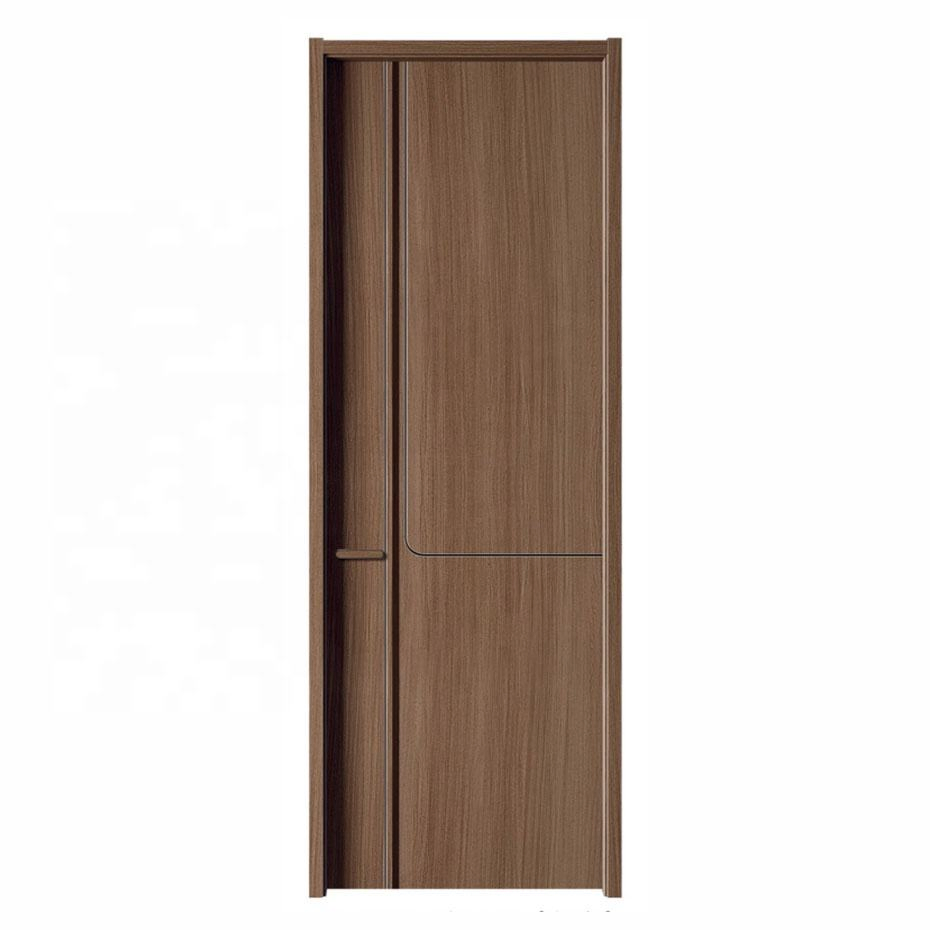 Melamine Door Skin Modern Desiqn Mdfpanel Splicing Hot Press Finished Office Interior Decoration Door Skin