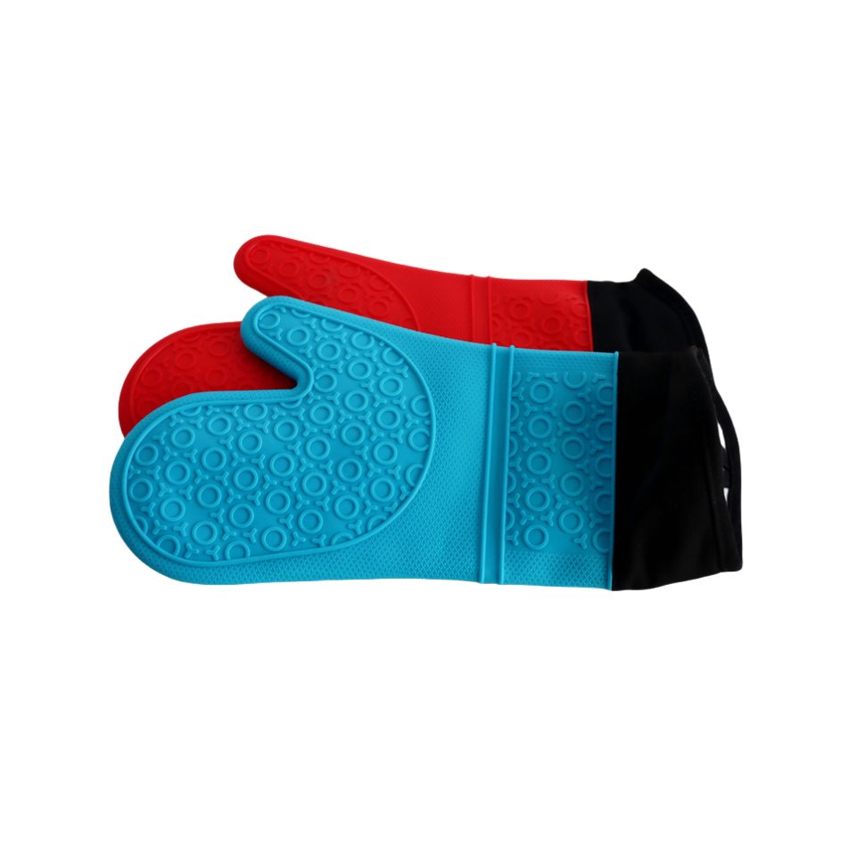 Premium Heat Resistant Silicone Oven Mitts for Safe Cooking