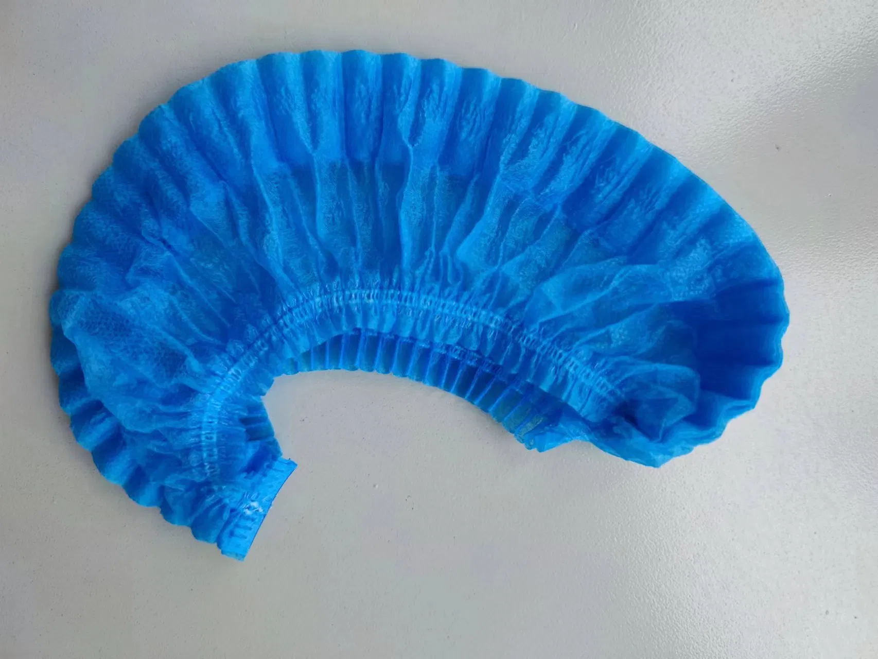 Dust Proof PP Round Cap Blue Bouffant Bar Cap Disposable