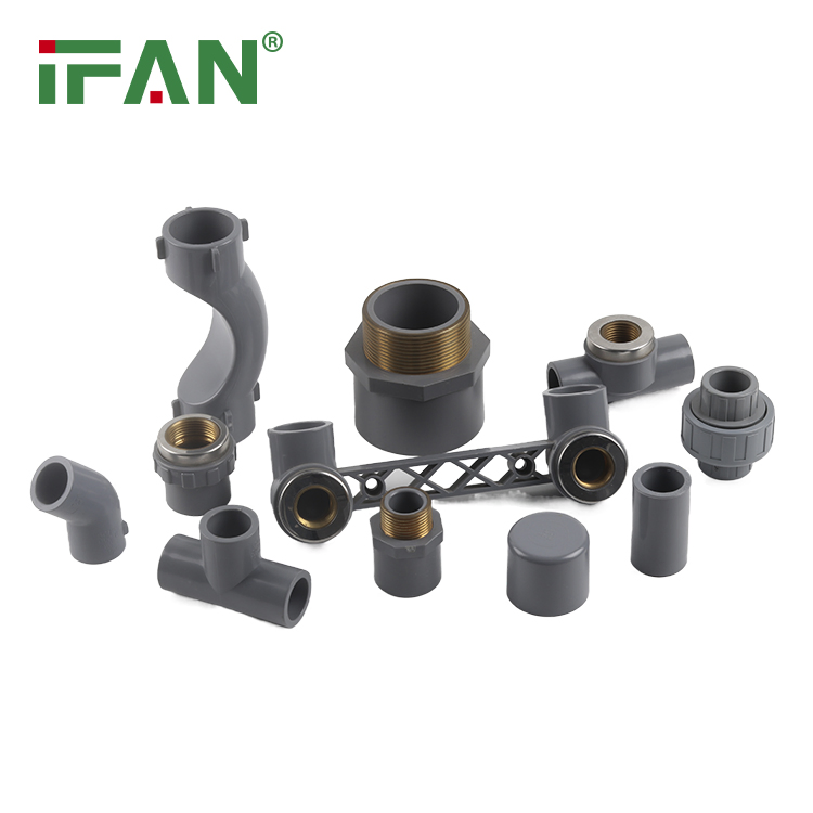 Ifan OEM ODM 1/2"-4" Grey Equal Coupling Pn16 CPVC Sch80 Fitting