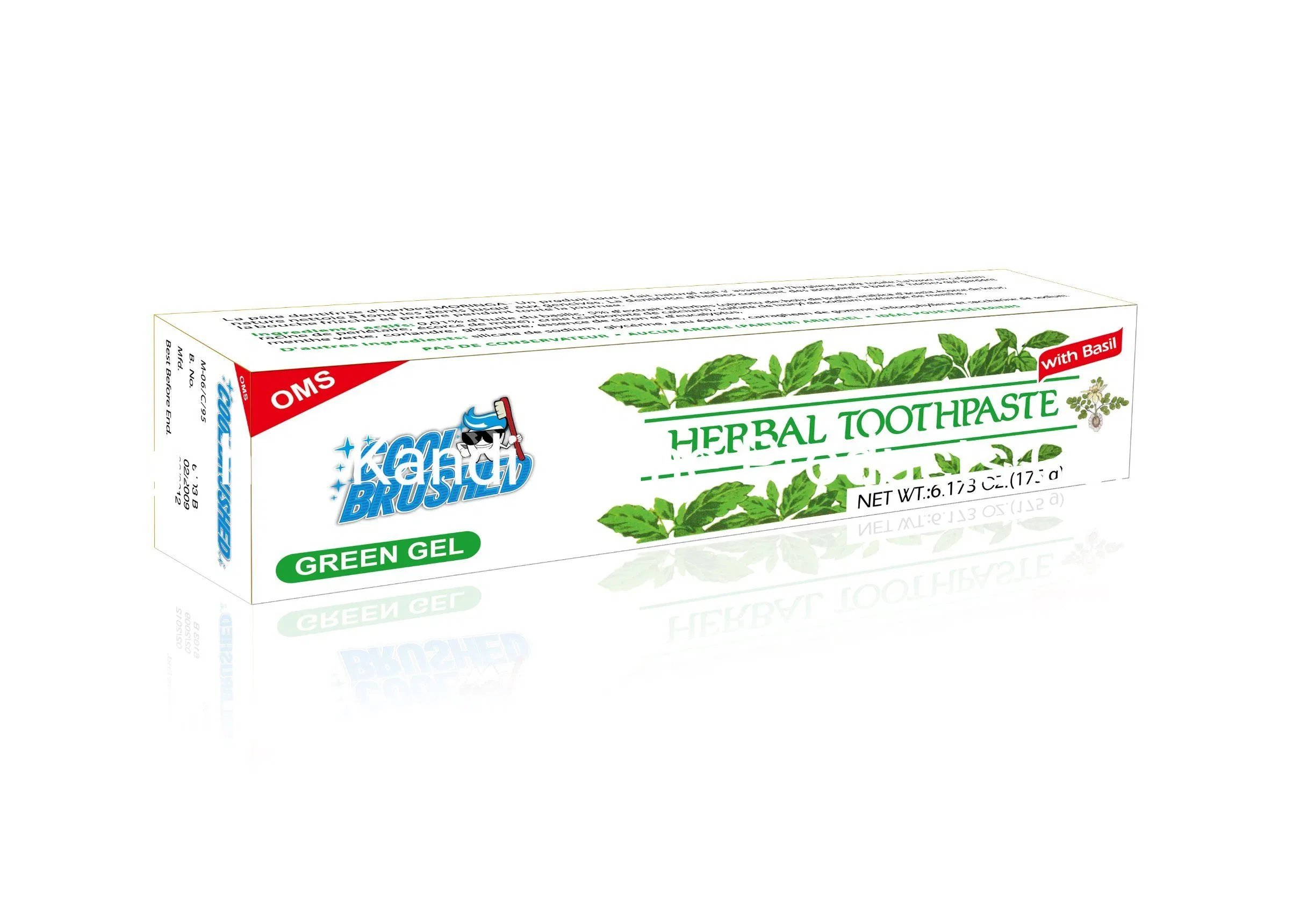 Best Teeth Whitening Herbal Toothpaste Squeezer with Basil Ingredient