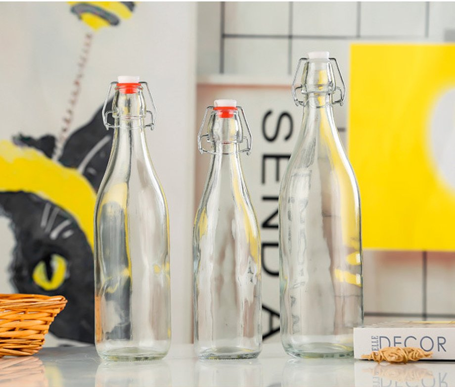 Customized Factory Price Whisky Gin Rum Tequila Vodka Glass Bottle 750ml 1000ml Elegant Shape Glass Spirits Liquor Bottle with Cork